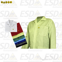 Avental / Jaleco Antiestático ESD Amarelo