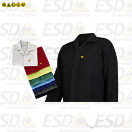 Avental / Jaleco Antiestático ESD Azul Marinho Black