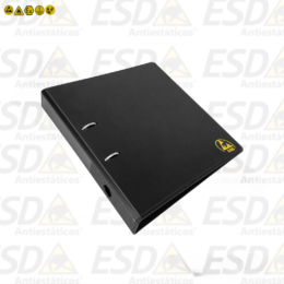 Pasta Fichário ESD Antiestática A4 Preta