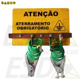 Placa ESD para Aterramento Obrigatório