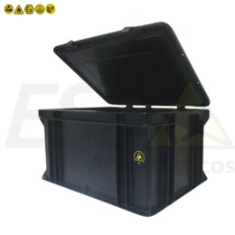 Caixa ESD Industrial Condutiva 62 Litros