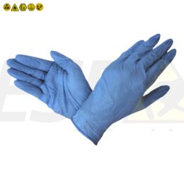 Luva ESD Antiestática Nitrílica Azul Descartável