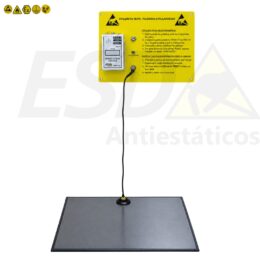 Testador de Pulseiras e Calçados ESD base móvel bateria 9 volts
