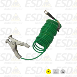 Garra ESD NR10 Antiestática com Cabo Espiral