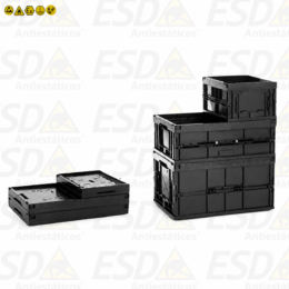 Caixa Plástica ESD Condutiva Desmontável