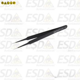 Pinça ESD Inox Reta com Revestimento Dissipativo T14