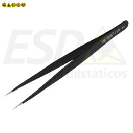 Pinça ESD Inox Reta com Revestimento Dissipativo T12