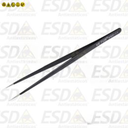 Pinça ESD Inox Reta com Revestimento Dissipativo T11