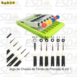 Jogo de Chaves de Fenda de Precisão 6 em 1