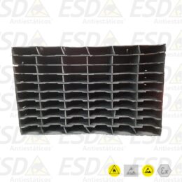 Caixa ESD Industrial Polionda Condutiva 230x340x460mm com 60 Cavidades