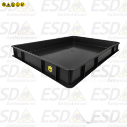 Bandeja ESD Condutiva 451x298x45mm Sem Tampa
