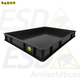 Bandeja ESD Condutiva 451x298x45mm Sem Tampa