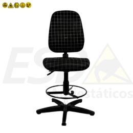 Cadeira Esd Secretária Stylus Encosto Alto Pé Fixo
