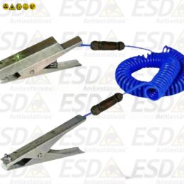 CONJUNTO MÓVEL ESD COM GARRA LED VESX90-IP CABO ESPIRAL HYTREL 5M BAT 9V IECEX/ATEX 